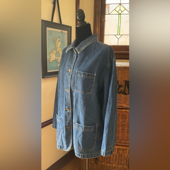 Liz Claiborne Denim Barn Coat - Picture 3 of 11